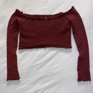 Free People long sleeve crop top